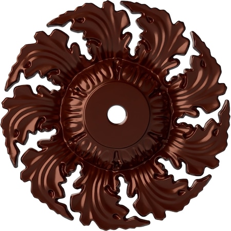 Ekena Millwork Needham Ceiling Medallion (Fits Canopies up to 4 1/4"), 14 5/8"OD x 2 1/4"P, Antique Copper CM14NEACS
